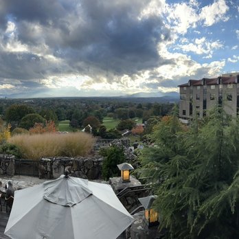 Sunset Terrace - The view from our table - Seafood Near Me - Asheville, North Carolina Sunset Terrace - The view from our table - Seafood Near Me - Asheville, North Carolina