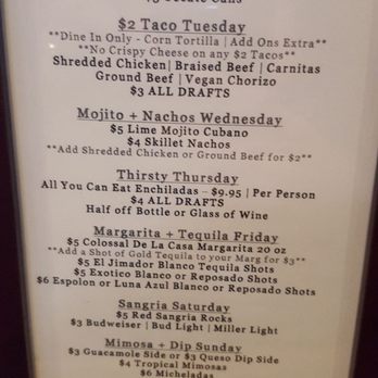 Que Onda - Daily specials - Mexican Near Me - Huntersville, North Carolina Que Onda - Daily specials - Mexican Near Me - Huntersville, North Carolina