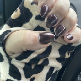 Gel X nails in new autumn color! I love them