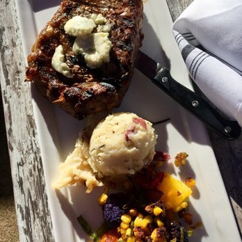 Myla Rose Saloon - Ribeye steak with garlic mashed potatoes - Bars Near Me - Breckenridge, Colorado Myla Rose Saloon - Ribeye steak with garlic mashed potatoes - Bars Near Me - Breckenridge, Colorado