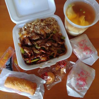 Lee House - Take out today from Lee House in Brandon, Mongolian beef, pork fried rice and egg roll lunch combination meal and a large wonton soup! - Dim Sum Near Me - Brandon, Florida Lee House - Take out today from Lee House in Brandon, Mongolian beef, pork fried rice and egg roll lunch combination meal and a large wonton soup! - Dim Sum Near Me - Brandon, Florida