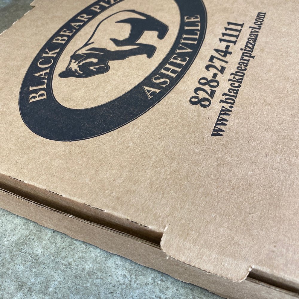 Black Bear Pizza - Pizza box - Pizza Near Me - Asheville, North Carolina