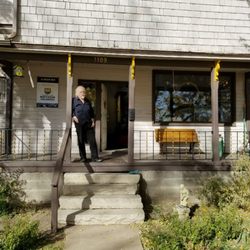 The Dragon's Cache - The front. We are housed in an old Victorian house.  Our artisan (The Dragon) is open and ready for business.