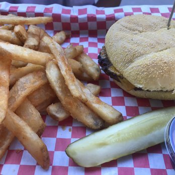 Lagoon Biergarten - Burger and fries. Burger not so good. Fries were double fried and AWESOME - German Near Me - Farmington, Utah Lagoon Biergarten - Burger and fries. Burger not so good. Fries were double fried and AWESOME - German Near Me - Farmington, Utah