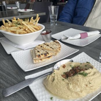 Moussaka Mediterranean Kitchen - Classic Hummus, Garlic French Fries, Pita Bread - Mediterranean Near Me - San Leandro, California