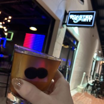Roasted Spirit - Midnight express old fashioned - Smoked Bourbon & Rum, Demerara syrup, Black Walnut Bitters, infused with coffee - Bars Near Me - Clermont, Florida