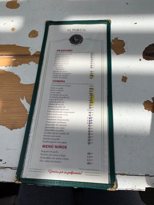 Menu photo 2 El Portal Rosarito, BCN Menu photo 2 El Portal Rosarito, BCN