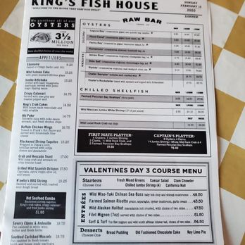 King's Fish House - Tempe - King Fish Menu - Seafood Near Me - Tempe, Arizona