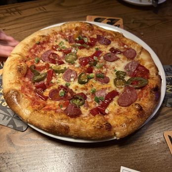 49th State Brewing - Anchorage - Spicy reindeer pizza - Breweries Near Me - Anchorage, Alaska