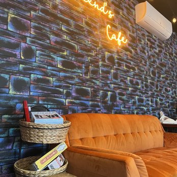 Friends Cafe - a couch in front of a brick wall - Cafes Near Me - New Brunswick, New Jersey Friends Cafe - a couch in front of a brick wall - Cafes Near Me - New Brunswick, New Jersey