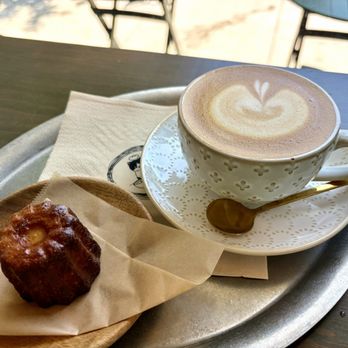 Kissa by Motto - Canelé with Americano - Cafes Near Me - Pasadena, California Kissa by Motto - Canelé with Americano - Cafes Near Me - Pasadena, California