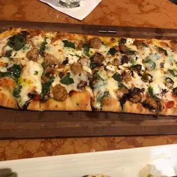Lobby Bar - Sausage and Goat Cheese Flatbread - Bars Near Me - St. Paul, Minnesota Lobby Bar - Sausage and Goat Cheese Flatbread - Bars Near Me - St. Paul, Minnesota