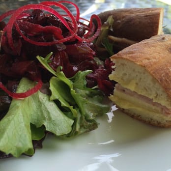 Belle Epicurean Bakery - Ham & gruyere mini baguette, plus a tasty roasted beet salad. Yummy! - Desserts Near Me - Seattle, Washington Belle Epicurean Bakery - Ham & gruyere mini baguette, plus a tasty roasted beet salad. Yummy! - Desserts Near Me - Seattle, Washington