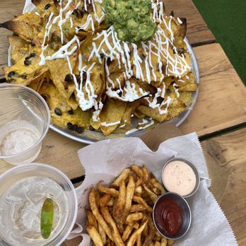 Happy Camper - Pulled Pork Nachos and Fries - Bars Near Me - Chicago, Illinois Happy Camper - Pulled Pork Nachos and Fries - Bars Near Me - Chicago, Illinois
