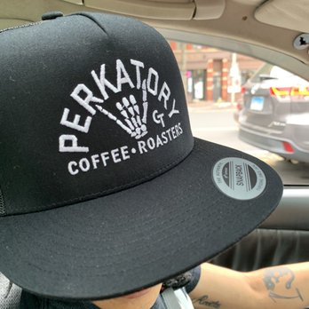 Perkatory Coffee Roasters - cute hat. - Cafes Near Me - Middletown, Connecticut