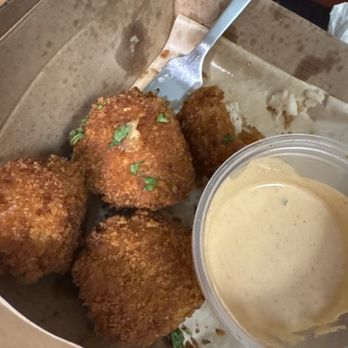 Jolene's Wings + Beer - Potato hush puppies were good - Chicken Wings Near Me - Westminster, Colorado