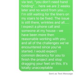Lakeside Swimming Pool & Supply - My text to Frank