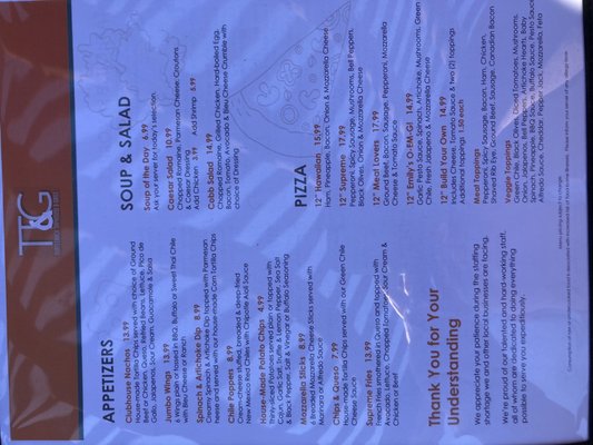 Menu photo 2 Turtleback Taphouse Elephant Butte, NM Menu photo 2 Turtleback Taphouse Elephant Butte, NM