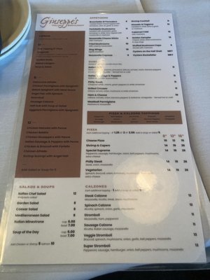Menu photo 3 Giuseppe's Kingsport, TN