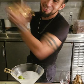 Jemma Hollywood - Hector, excellent barman with great people skills, foreseeing customer's needs. Momentous Mori Cocktail - Italian Near Me - Los Angeles, California