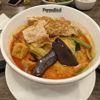 PappaRich - Vegetarian Curry Laksa - Malaysian Near Me - Houston, Texas