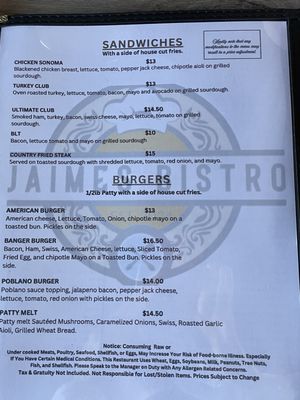 Menu photo 4 Jaimes Bistro Crandall, TX