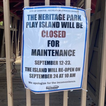Heritage Park - Island closed til Sept 24 - Parks Near Me - Cerritos, California