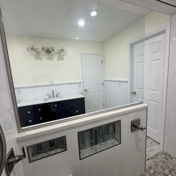 Handy & Co - Hidden niches and water control access without entering shower - Handyman Near Me Handy & Co - Hidden niches and water control access without entering shower - Handyman Near Me