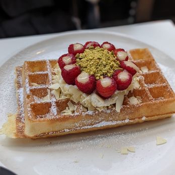 Nero Waffles - Raspberry lemon ricotta Brussels waffle - Waffles Near Me - Vancouver, British Columbia