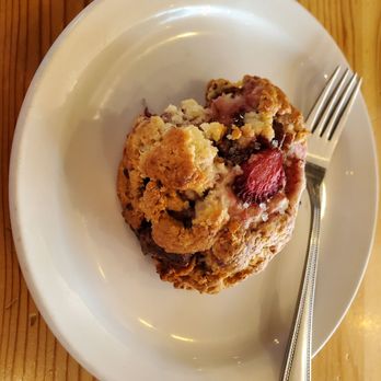 Pallet Coffee Roasters Cafe - Chocolate strawberry scone - Coffee & Tea Near Me - Vancouver, British Columbia