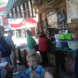 Outdoor ordering at Johnny's. Outdoor ordering at Johnny's.