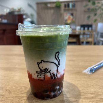 Little Cat Boba - Matcha strawberry - Bubble Tea Near Me - Columbus, Ohio Little Cat Boba - Matcha strawberry - Bubble Tea Near Me - Columbus, Ohio