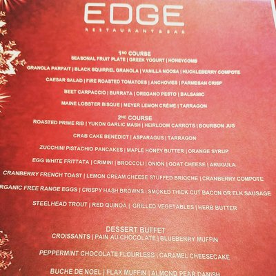 Menu photo 8 EDGE Restaurant and Bar Denver, CO Menu photo 8 EDGE Restaurant and Bar Denver, CO