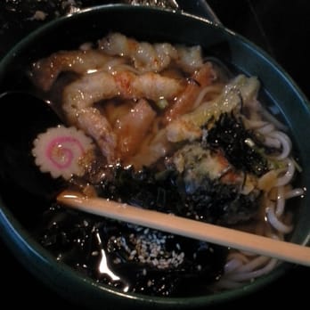 Nobuya - Shrimp tempura w/ veg Udon - broth tasted soya sauce based - Japanese Near Me - Etobicoke, Ontario Nobuya - Shrimp tempura w/ veg Udon - broth tasted soya sauce based - Japanese Near Me - Etobicoke, Ontario