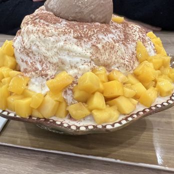 Ever After Tearoom & Eatery - Mango tiramisu - Shaved Ice Near Me - Irvine, California Ever After Tearoom & Eatery - Mango tiramisu - Shaved Ice Near Me - Irvine, California