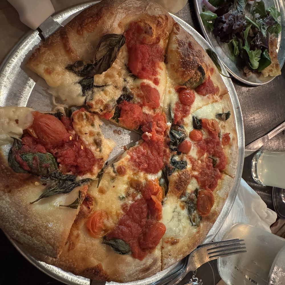 Angeli's Pizzeria - Medium Margarita pizza - Pizza Near Me - Baltimore, Maryland