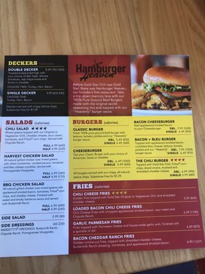 Menu photo 1 Gold Star Florence, KY