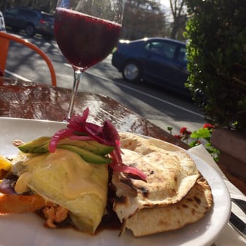 Sunflower Caffe - Birthday breakfast! Peruvian omelette so delicious! And the blackberry miss is out of this world! - Coffee & Tea Near Me - Sonoma, California Sunflower Caffe - Birthday breakfast! Peruvian omelette so delicious! And the blackberry miss is out of this world! - Coffee & Tea Near Me - Sonoma, California