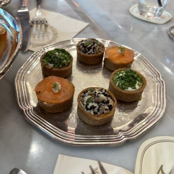 Ladurée - Savoury tarts that come with the afternoon tea - Macarons Near Me - Toronto, Ontario