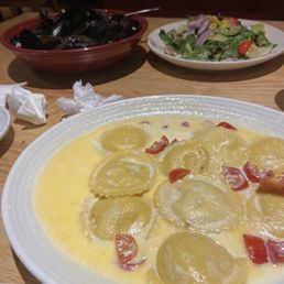 lobster ravioli, italian House Salad