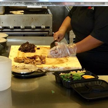 WaBa Grill - Prepping the food in the kitchen. - Fast Food Near Me - Signal Hill, California WaBa Grill - Prepping the food in the kitchen. - Fast Food Near Me - Signal Hill, California