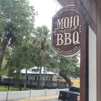 Mojo Old City BBQ - View from the bar high tops - Barbeque Near Me - St. Augustine, Florida Mojo Old City BBQ - View from the bar high tops - Barbeque Near Me - St. Augustine, Florida