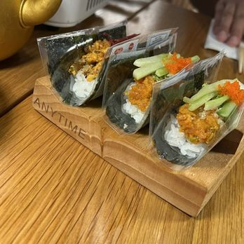 Anytime Kitchen Fort Lee - Temaki Set Roll w/ 12. Bluefin Spicy Tuna Roll & 13. Dynamite Roll - Sushi Bars Near Me - Fort Lee, New Jersey Anytime Kitchen Fort Lee - Temaki Set Roll w/ 12. Bluefin Spicy Tuna Roll & 13. Dynamite Roll - Sushi Bars Near Me - Fort Lee, New Jersey
