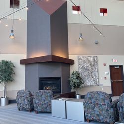 Ypsilanti District Library - 2nd floor fireplace reading area