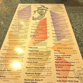 The Sour Pickle Cafe - Sour Pickle Cafe menu. - Cafes Near Me - Victoria, British Columbia The Sour Pickle Cafe - Sour Pickle Cafe menu. - Cafes Near Me - Victoria, British Columbia