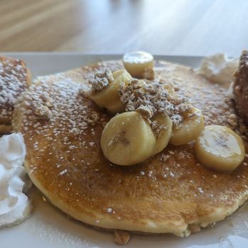 Whidbey's A Daytime Eatery - Banana Crunch Pancake - Breakfast & Brunch Near Me - Enterprise, Nevada Whidbey's A Daytime Eatery - Banana Crunch Pancake - Breakfast & Brunch Near Me - Enterprise, Nevada