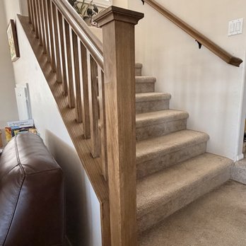 Hammer Construction - Completed banister going up. - General Contractors Near Me Hammer Construction - Completed banister going up. - General Contractors Near Me