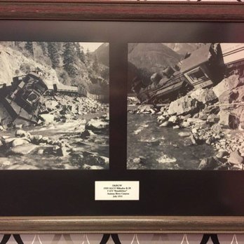 Oscar's Cafe - Train wreck photo inside Cafe. - Breakfast & Brunch Near Me - Durango, Colorado Oscar's Cafe - Train wreck photo inside Cafe. - Breakfast & Brunch Near Me - Durango, Colorado