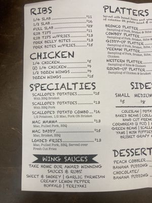 Menu photo 3 Bronco's Western BBQ Cleveland, OH Menu photo 3 Bronco's Western BBQ Cleveland, OH