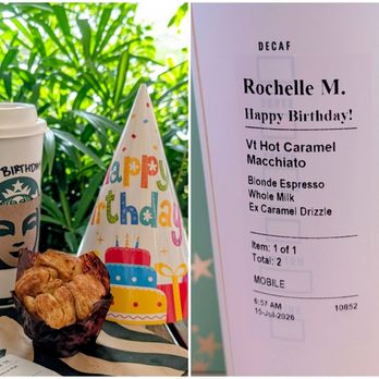 Starbucks - My Starbucks birthday breakfast! - Coffee & Tea Near Me - Castaic, California Starbucks - My Starbucks birthday breakfast! - Coffee & Tea Near Me - Castaic, California